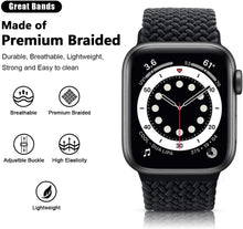 Load image into Gallery viewer, Braided Solo Loop For Nylon Fabric Apple Watch Bands - 43 color options 38mm - 49mm Axios Bands