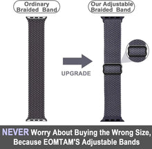 Load image into Gallery viewer, Braided Solo Loop For Nylon Fabric Apple Watch Bands - 43 color options 38mm - 49mm Axios Bands