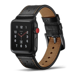 Breathable Leather Apple Watch Bands - 4 color options 38mm - 49mm -