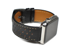 Breathable Leather Apple Watch Bands - 4 color options 38mm - 49mm -