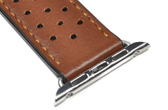 Breathable Leather Apple Watch Bands - 4 color options 38mm - 49mm -
