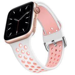 Breathable Silicone Apple Watch Bands - 19 color options 38mm - 49mm -