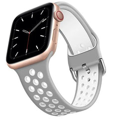 Breathable Silicone Apple Watch Bands - 19 color options 38mm - 49mm -