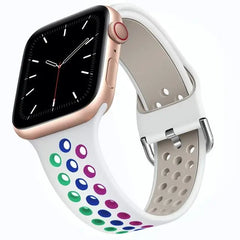 Breathable Silicone Apple Watch Bands - 19 color options 38mm - 49mm -