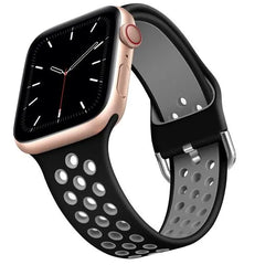 Breathable Silicone Apple Watch Bands - 19 color options 38mm - 49mm -