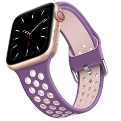 Breathable Silicone Apple Watch Bands - 19 color options 38mm - 49mm -