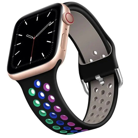 Breathable Silicone Apple Watch Bands - 19 color options 38mm - 49mm -