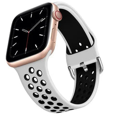 Breathable Silicone Apple Watch Bands - 19 color options 38mm - 49mm -