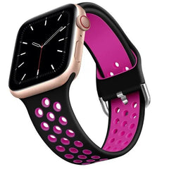 Breathable Silicone Apple Watch Bands - 19 color options 38mm - 49mm -