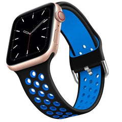 Breathable Silicone Apple Watch Bands - 19 color options 38mm - 49mm -