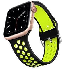 Breathable Silicone Apple Watch Bands - 19 color options 38mm - 49mm -