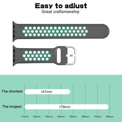 Breathable Silicone Apple Watch Bands - 19 color options 38mm - 49mm -
