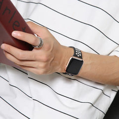 Breathable Silicone Apple Watch Bands - 19 color options 38mm - 49mm -