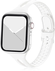 Breathable Silicone Apple Watch Bands - 27 color options 38mm - 49mm -