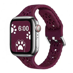 Breathable Silicone Apple Watch Bands - 27 color options 38mm - 49mm -