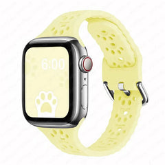 Breathable Silicone Apple Watch Bands - 27 color options 38mm - 49mm -