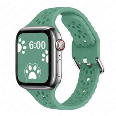 Breathable Silicone Apple Watch Bands - 27 color options 38mm - 49mm -