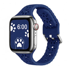 Breathable Silicone Apple Watch Bands - 27 color options 38mm - 49mm -