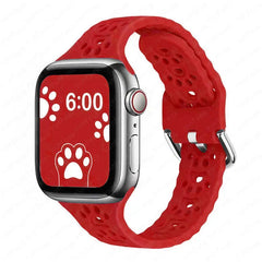 Breathable Silicone Apple Watch Bands - 27 color options 38mm - 49mm -