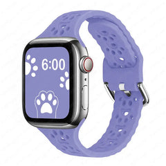 Breathable Silicone Apple Watch Bands - 27 color options 38mm - 49mm -