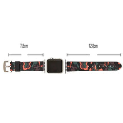 Camouflage Silicone Apple Watch Bands - 5 color options 38mm - 49mm -