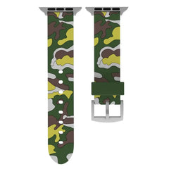Camouflage Silicone Apple Watch Bands - 5 color options 38mm - 49mm -