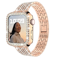 Case + Stainless Steel Metal Apple Watch Bands - 12 color options 38mm - 49mm -