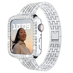 Case + Stainless Steel Metal Apple Watch Bands - 12 color options 38mm - 49mm -