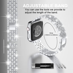 Case + Stainless Steel Metal Apple Watch Bands - 12 color options 38mm - 49mm -