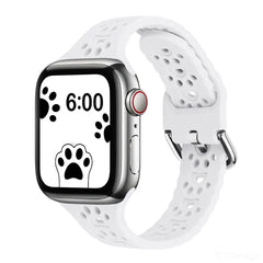 Dog Paw Silicone Apple Watch Bands - 16 color options 38mm - 49mm -