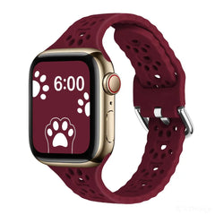 Dog Paw Silicone Apple Watch Bands - 16 color options 38mm - 49mm -