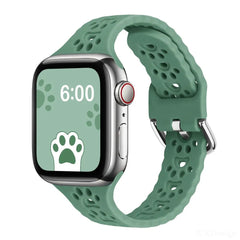 Dog Paw Silicone Apple Watch Bands - 16 color options 38mm - 49mm -
