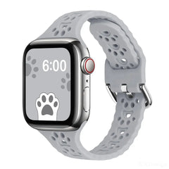 Dog Paw Silicone Apple Watch Bands - 16 color options 38mm - 49mm -
