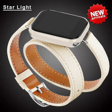 Load image into Gallery viewer, Double Wrap Leather Apple Watch Bands - 15 color options 38mm - 49mm Axios Bands