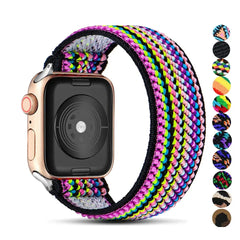Elastic Nylon Fabric Apple Watch Bands - 13 color options 38mm - 49mm -