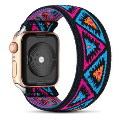 Elastic Nylon Fabric Apple Watch Bands - 13 color options 38mm - 49mm -
