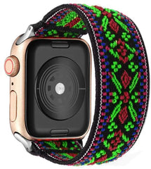 Elastic Nylon Fabric Apple Watch Bands - 13 color options 38mm - 49mm -