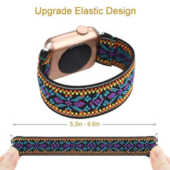 Elastic Nylon Fabric Apple Watch Bands - 13 color options 38mm - 49mm -