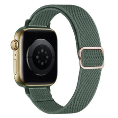 Slim Elastic Nylon Fabric Apple Watch Bands - 7 color options 38mm - 49mm -