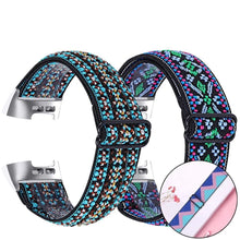 Load image into Gallery viewer, Elastic Nylon Fitbit Band For Charge 3 & 4 - twelve color options Axios Bands