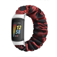 Load image into Gallery viewer, Elastic Scrunchie Fitbit Band For Charge 5 - 80 color options Axios Bands