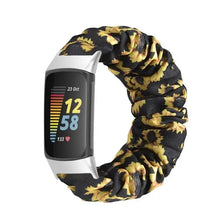 Load image into Gallery viewer, Elastic Scrunchie Fitbit Band For Charge 5 - 80 color options Axios Bands