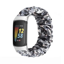 Load image into Gallery viewer, Elastic Scrunchie Fitbit Band For Charge 5 - 80 color options Axios Bands