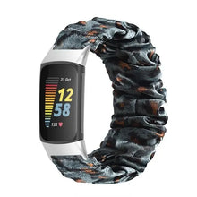 Load image into Gallery viewer, Elastic Scrunchie Fitbit Band For Charge 5 - 80 color options Axios Bands