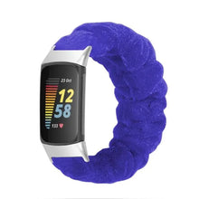 Load image into Gallery viewer, Elastic Scrunchie Fitbit Band For Charge 5 - 80 color options Axios Bands