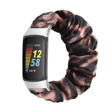 Load image into Gallery viewer, Elastic Scrunchie Fitbit Band For Charge 5 - 80 color options Axios Bands