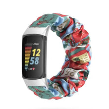 Load image into Gallery viewer, Elastic Scrunchie Fitbit Band For Charge 5 - 80 color options Axios Bands