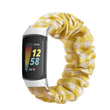 Load image into Gallery viewer, Elastic Scrunchie Fitbit Band For Charge 5 - 80 color options Axios Bands