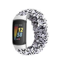 Load image into Gallery viewer, Elastic Scrunchie Fitbit Band For Charge 5 - 80 color options Axios Bands