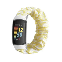 Load image into Gallery viewer, Elastic Scrunchie Fitbit Band For Charge 5 - 80 color options Axios Bands
